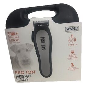 Wahl Professional Animal Pro Ion Cordless Pet Clipper Trimmer Grooming Kit